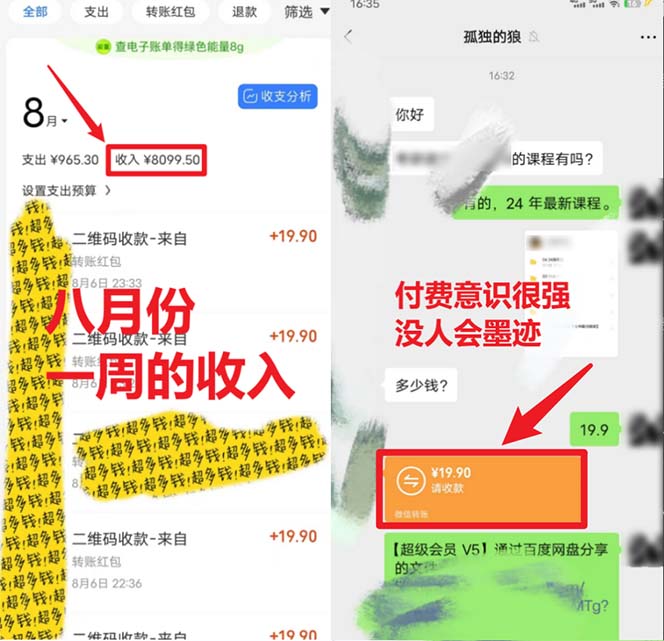靠英语四级，一天1000+不懂英语也能做，小白保姆式教学 (附:1800G资料）-锦宝资源站
