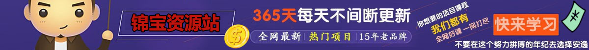 网创课程-网创项目资源整合平台-锦宝资源站