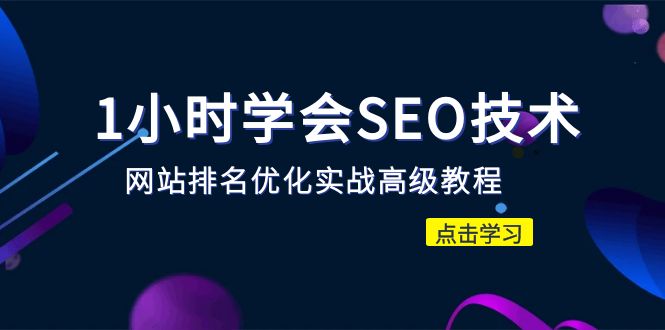 1小时学会SEO技术 网站排名优化实战高级教程-秒杀市面95%收费几千的SEO教程-锦宝资源站