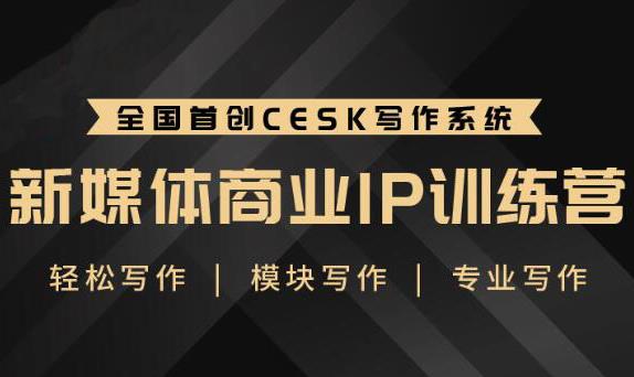 新媒体商业IP训练营：轻松写作模块 新手如何从零开始写作-锦宝资源站