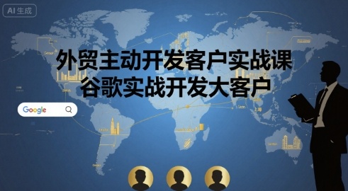 外贸主动开发客户实战课，谷歌实战开发大客户-锦宝资源站