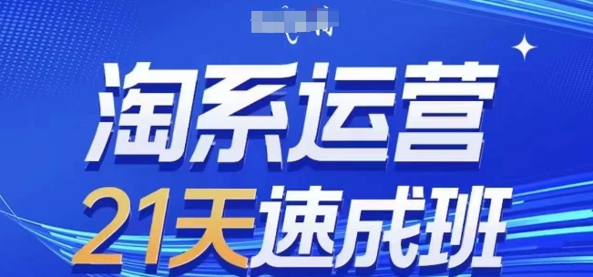 淘系运营21天速成班(更新25年7月)，0基础轻松搞定淘系运营，不做假把式-锦宝资源站