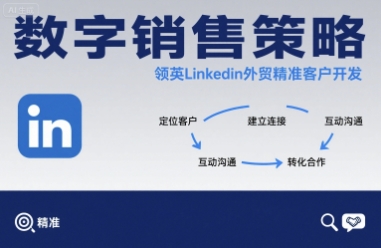 数字销售策略领英LinkedIn外贸精准客户开发-锦宝资源站
