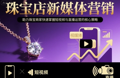 珠宝店新媒体营销，助力珠宝商家快速掌握短视频与直播运营的核心策略-锦宝资源站
