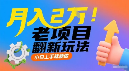 月入2W！老项目翻新玩法，小白上手就能做，非常容易上手-锦宝资源站