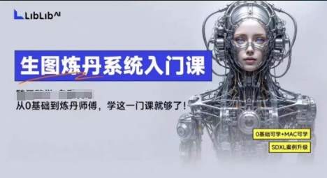 LibLibAI哩布哩布生图炼丹系统入门课，从生图到炼丹，只学这一门就够了-锦宝资源站