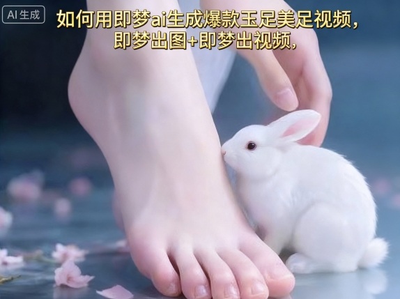 如何用即梦ai生成爆款玉足美足视频，即梦出图+即梦出视频，快速涨粉-锦宝资源站