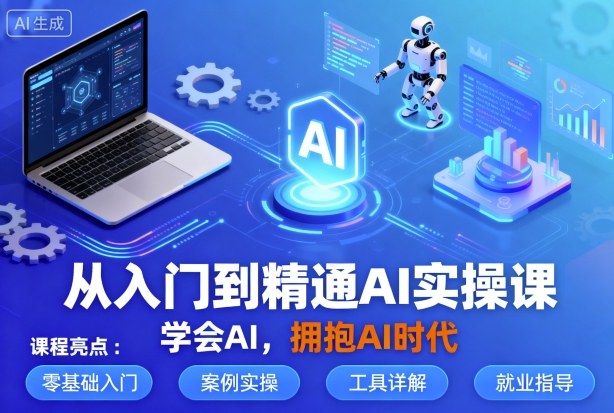 从入门到精通AI实操课，学会AI，拥抱AI时代-锦宝资源站