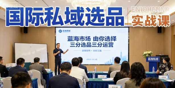 国际私域选品实战课，蓝海市场由你选择，七分选品三分运营-锦宝资源站