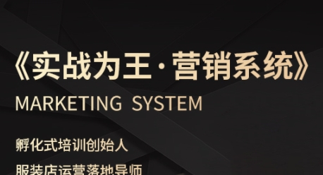 服装老板必修课《实战为王-营销系统》实现业绩被动式增长-锦宝资源站