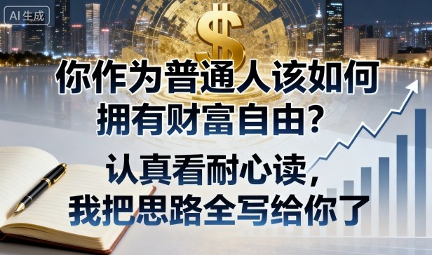 付费文章：你作为普通人该如何拥有财富自由？认真看耐心读，我把思路全写给你了-锦宝资源站